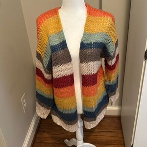 Beautiful rainbow cardigan from South Moon Under! Like new !
